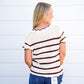 Espresso Scalloped Neck Sweater