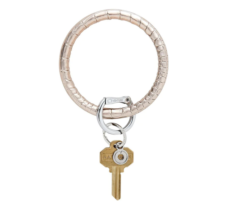 Leather Big O Key Ring - Southern Belle Boutique