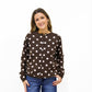 Brown Cardigan w/Pink Polka Dots - Southern Belle Boutique