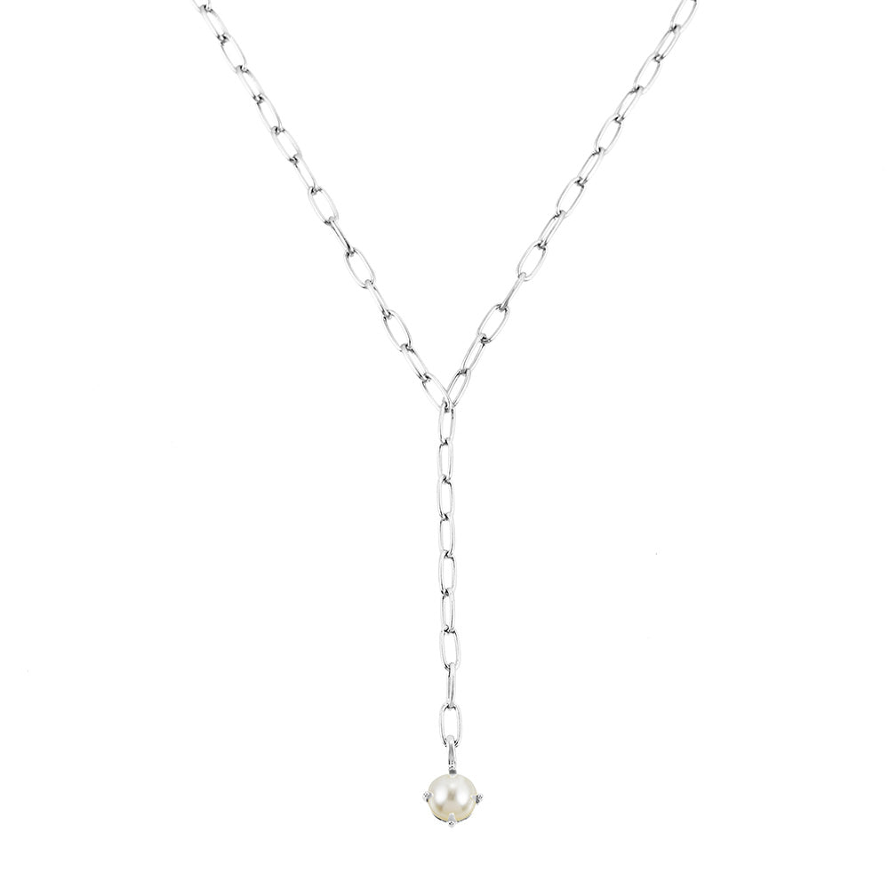 Shine Bright Pearl Lariat Necklace - Southern Belle Boutique