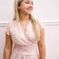 Floral Butterfly Short Sleeve Ruffle Mini Dress