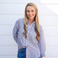 Black Striped Button Down Shirt