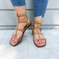 Sunnie Studded Gladiator Sandal - Tan - Southern Belle Boutique