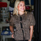 LeopardPrint Tie Front Blouse - Southern Belle Boutique