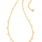 Lindy Crystal Chain Necklace - Gold White CZ - Southern Belle Boutique