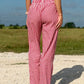Red Gingham Pants