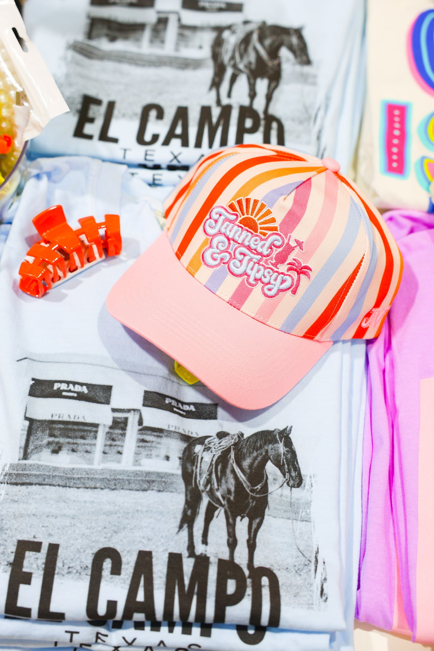 Tan & Tipsy Trucker Hat - Southern Belle Boutique