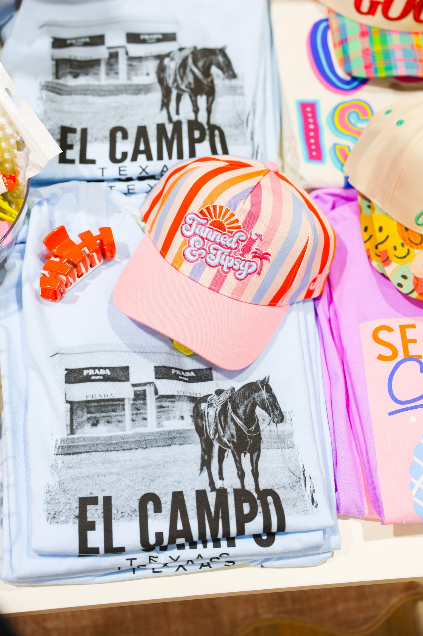 Tan & Tipsy Trucker Hat - Southern Belle Boutique