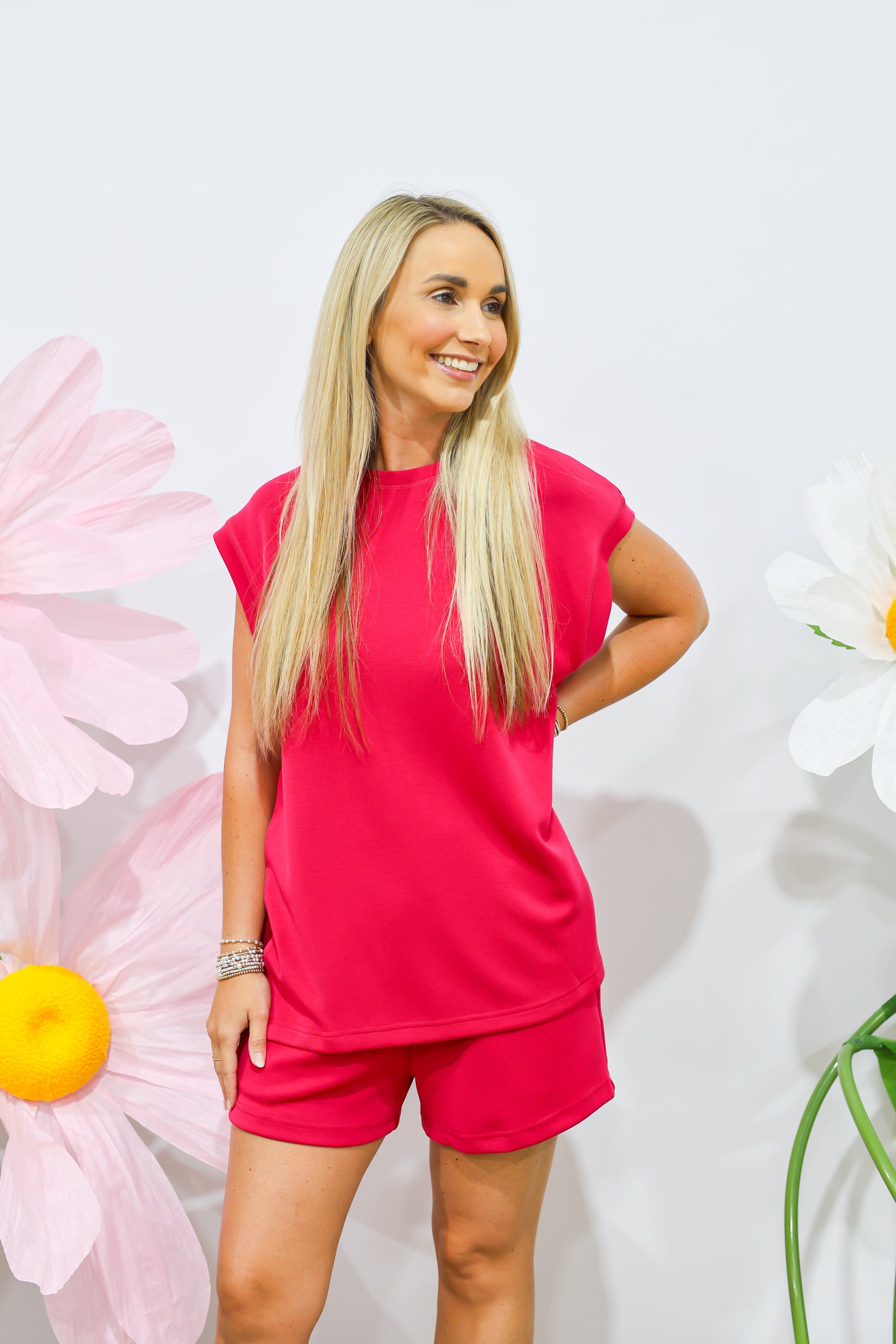 Plum Pink Laguna Drift Short Set - Southern Belle Boutique
