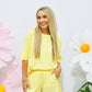 Yellow Glow French Terry Short Set - Southern Belle Boutique
