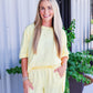 Yellow Glow French Terry Short Set - Southern Belle Boutique