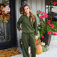 Olive Green Lounge Pant Set