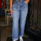 High Rise Ankle Flare Patch Pocket Pants - Medium - Southern Belle Boutique