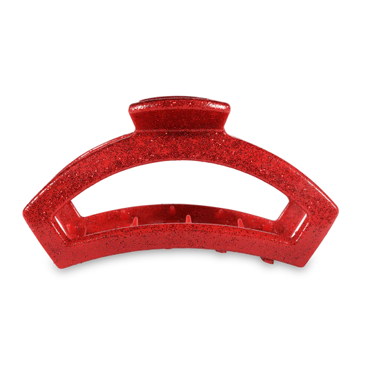 Teleties Red Glitter Large Hair Clip - Southern Belle Boutique
