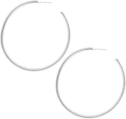 Large Beaded Hoop Earrings - Southern Belle Boutique