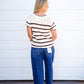 Espresso Scalloped Neck Sweater
