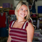 Burgundy Smocked Ruffle Cap Sleeve Dress - Southern Belle Boutique