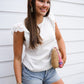 Kiara Top - White - Southern Belle Boutique