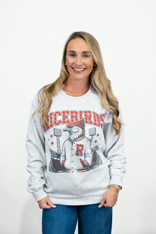 Ricebird Bling Stadium Lights Sweatshirt - Southern Belle Boutique