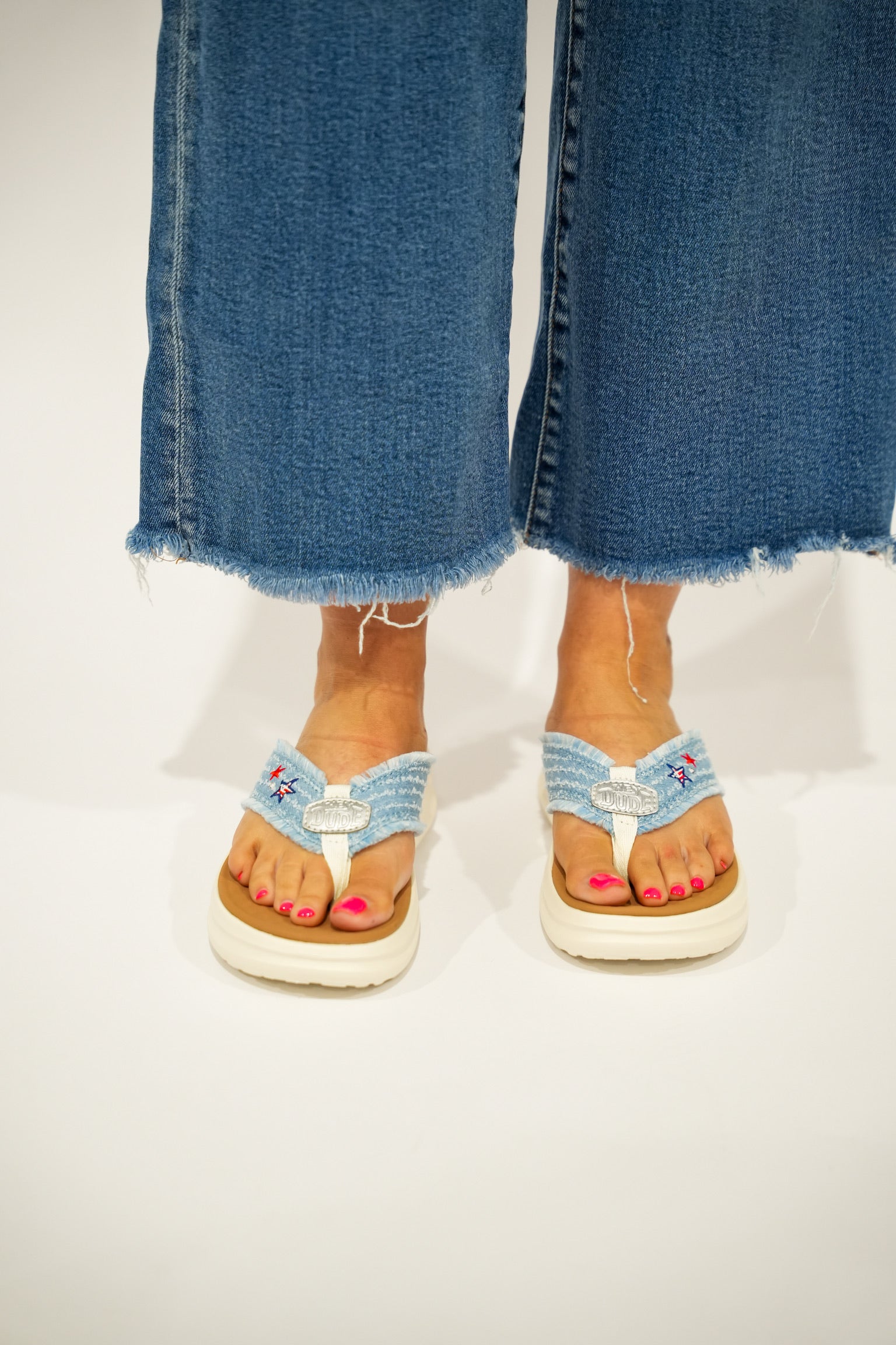 Tide Flip Flip - Denim Stars - Southern Belle Boutique