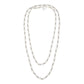 Adorned Pearl Beaded Necklace, Silver - Southern Belle Boutique