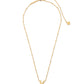 Letter K Pendant Necklace Gold Metal - Southern Belle Boutique