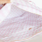 Ruffled Nylon Weekender - Pink Polka Stripe