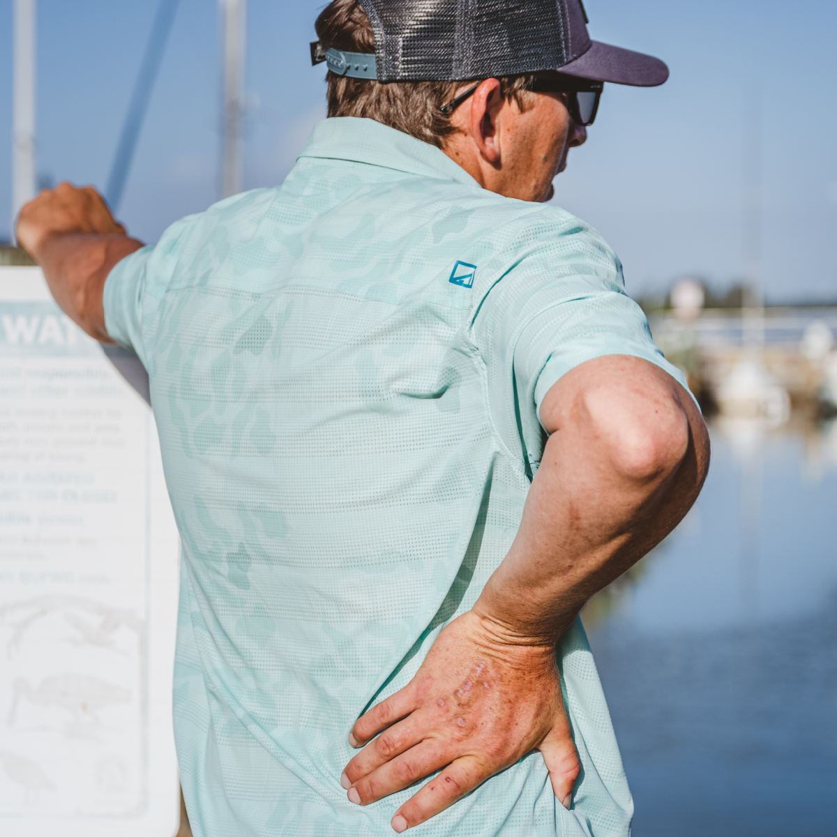 Oysterman S/S - Aqua Gumbalaya - Southern Belle Boutique