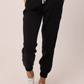 Jacey Denim Jogger - Black - Southern Belle Boutique