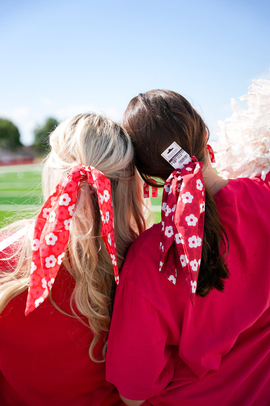 Floral Hair Scarf - Burgundy