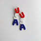 USA Earrings - Southern Belle Boutique