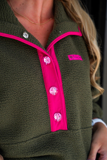 Brianna Cannon Green Fleece Set - Southern Belle Boutique
