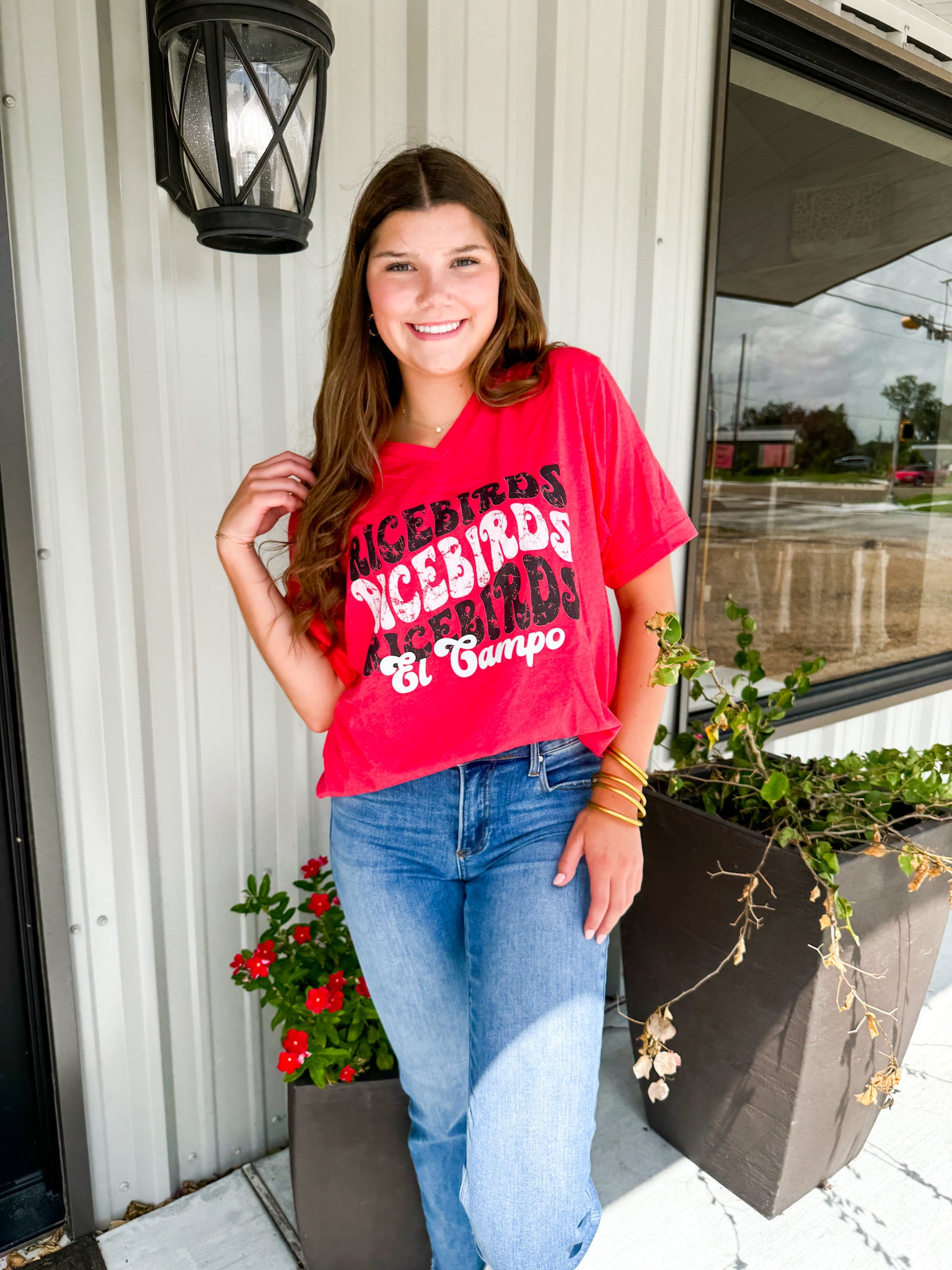 Ricebird Wavy Line Gameday Tee - Southern Belle Boutique
