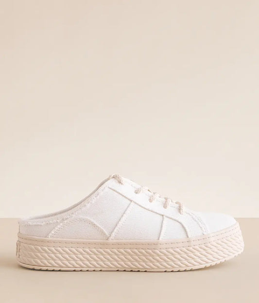 Super Slide White Mule - Southern Belle Boutique