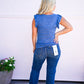 North Top - Galaxy Blue - Southern Belle Boutique