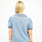 Denim Button Up Blouse - Southern Belle Boutique