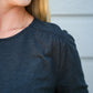 Melia Slub Top - Black