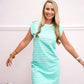 Mint Mini Shift Dress - Southern Belle Boutique