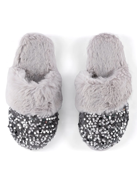 Fiesta Slippers - Silver - Southern Belle Boutique