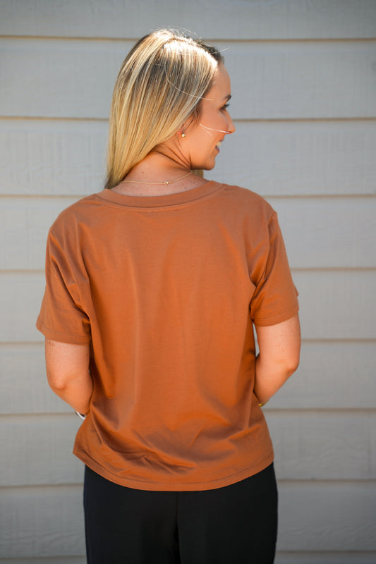 Amaya Tee - Brown Sugar - Southern Belle Boutique