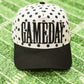Game Day Black Polka Dot Trucker Hat