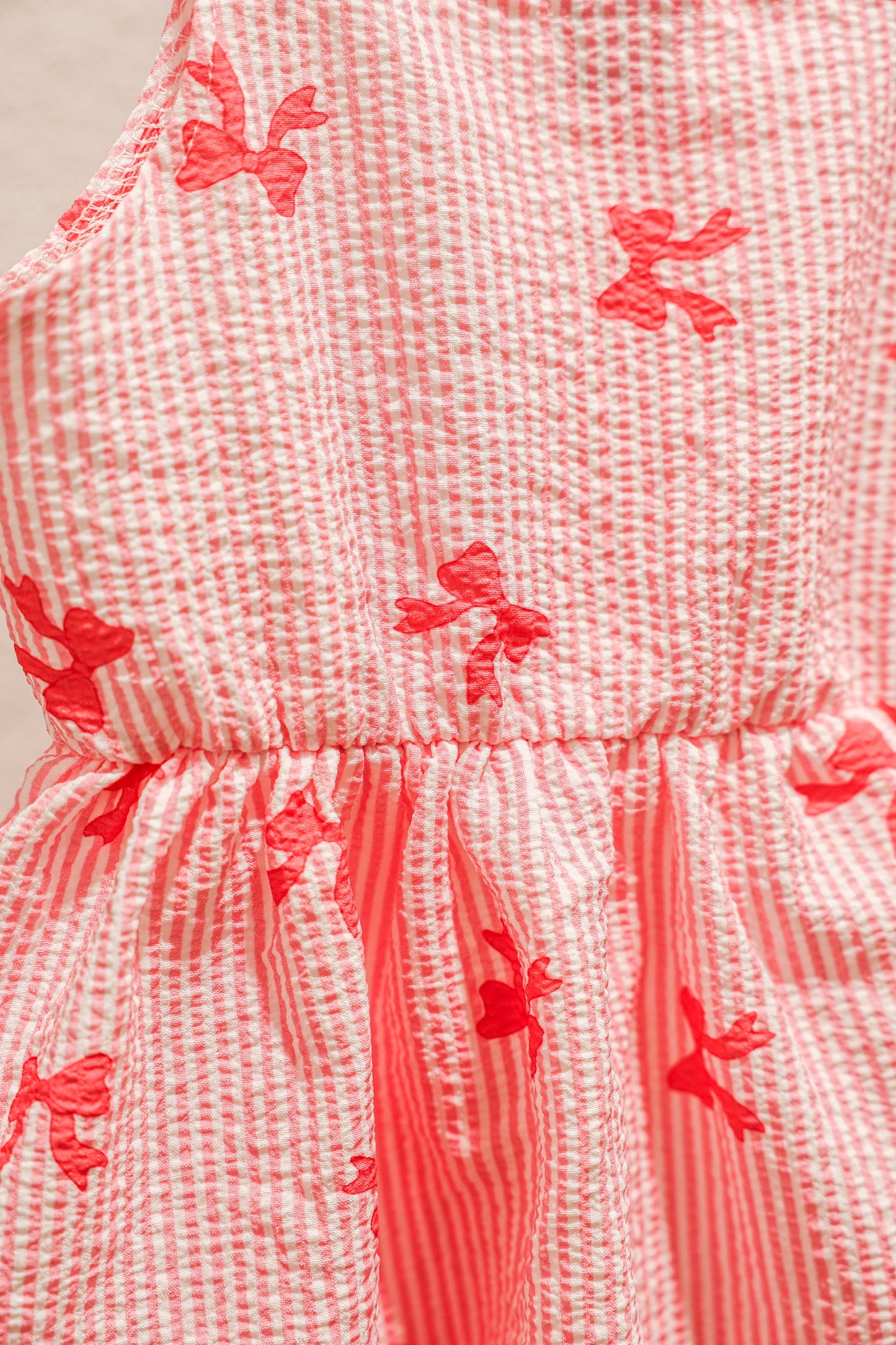Pink Bow Stripe Set - Southern Belle Boutique
