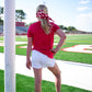 Floral Hair Scarf - Red - Southern Belle Boutique