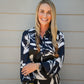Print Button Down Maxi Dress - Black - Southern Belle Boutique