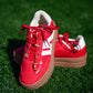 Topping Color Block Platform Sneaker - Red