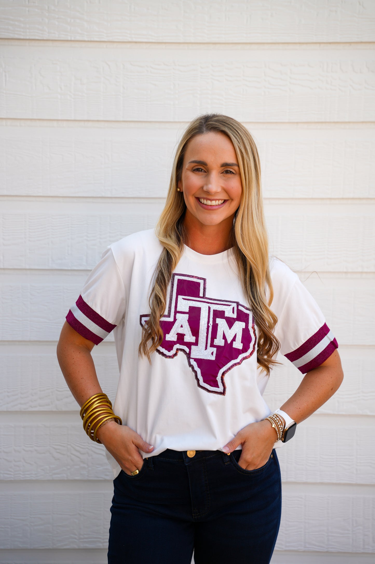 Texas A&M Sparkle Logo T-Shirt