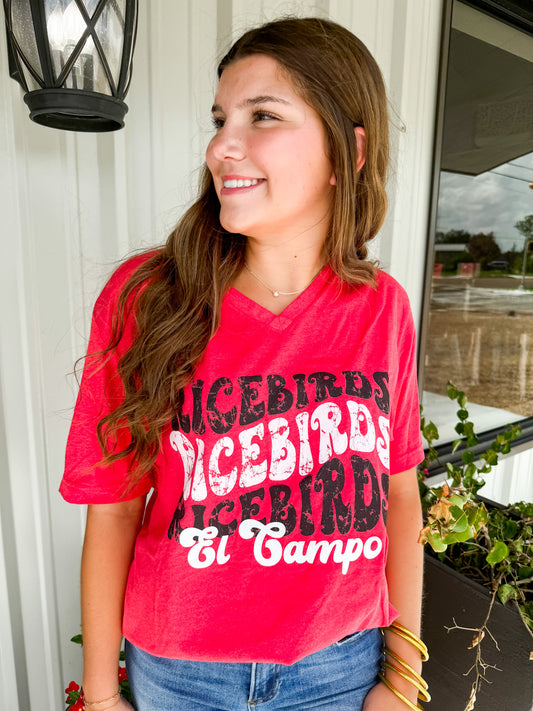 Ricebird Wavy Line Gameday Tee - Southern Belle Boutique