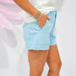 Jane High Rise Short - Sky - Southern Belle Boutique