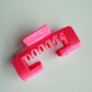 Trucker Claw Clip - Pink - Southern Belle Boutique
