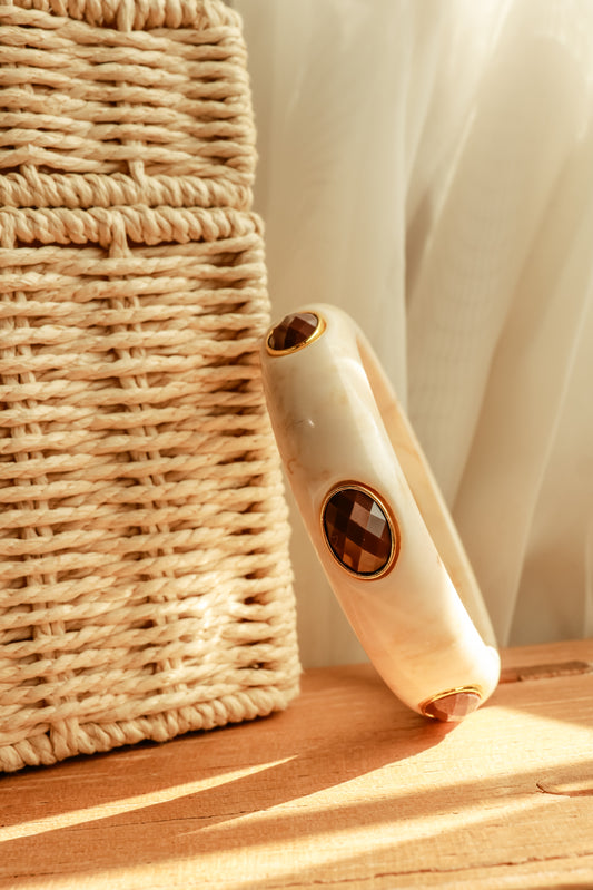 Ruthie Bangle - Oat - Southern Belle Boutique